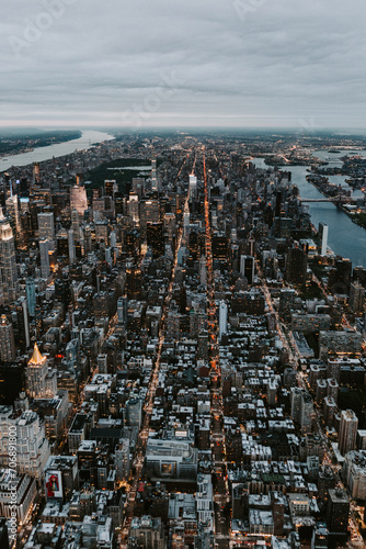 New York streets from above