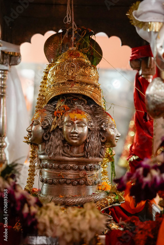 Kedarnath's Divine Presence Captured in Uttarakhand's Majestic God Murti.High quality image