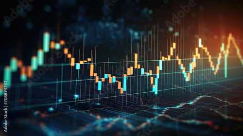 Stock market or forex trading graph and chart investmentgrowth