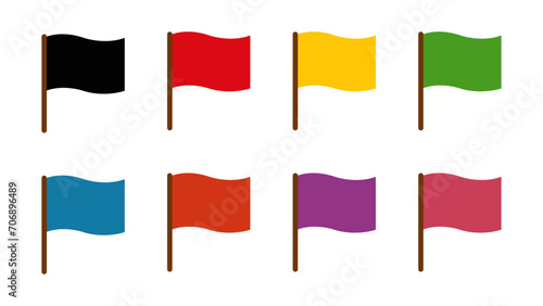 Free Download colorful flags sign vector design - GFXLoad