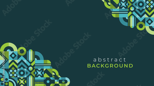 Abstract Geometric Mosaic Background Design