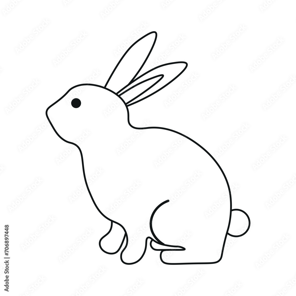 Obraz premium Bunny Easter Icon