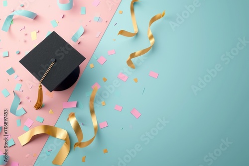 graduation poster template with large copy space for text