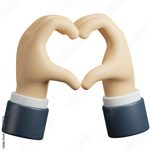 Heart Hand Gesture Icon photo