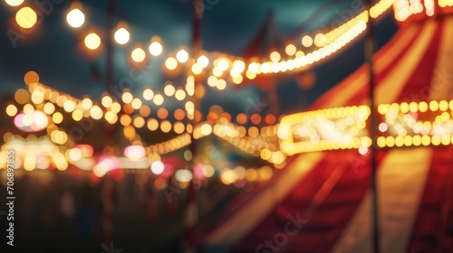 carnival poster template with large copy space for text