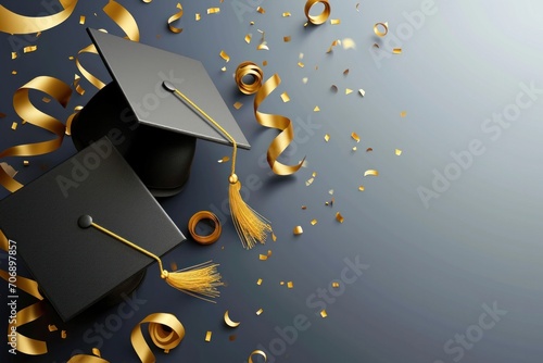 graduation poster template with large copy space for text