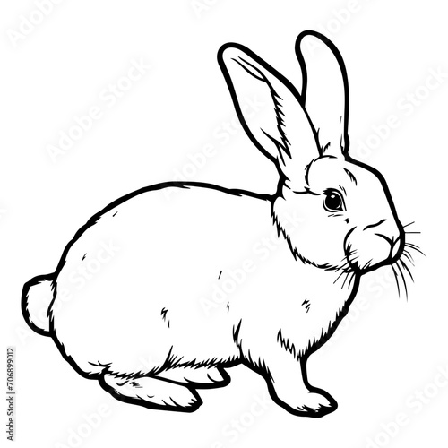 engrave rabbit illustration