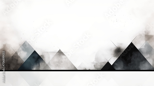 sketch drawing with abstract white and gray color background with geometric shape.