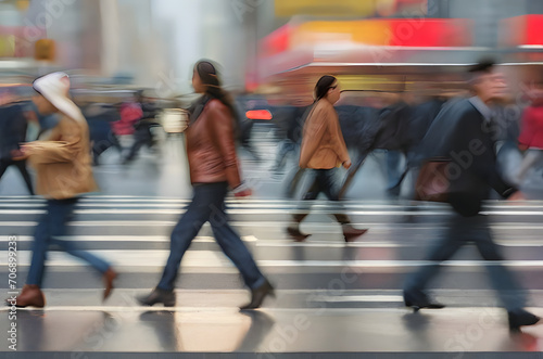 people crossing the road, ICM