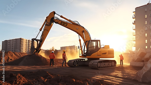 perating Heavy Machinery To Complete A Real Estate Project photo