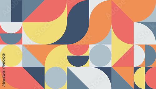 Geometric minimal pattern artwork with simple shape. Abstract pattern design for web banner, branding, business, wallpaper