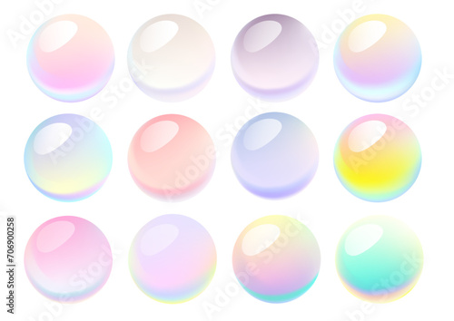 ガラス、水晶、ツヤと透明感のある素材