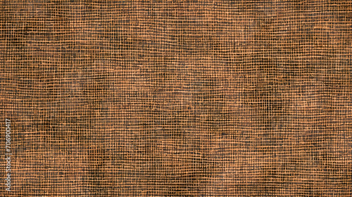 Seamless brown linen texture. Woven fabric background. Closeup detail of textured fabric