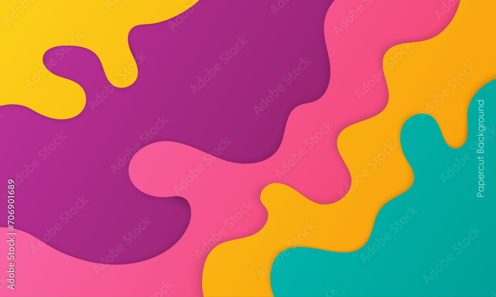 abstract colorful papercut layers background abstract colorful papercut layers background