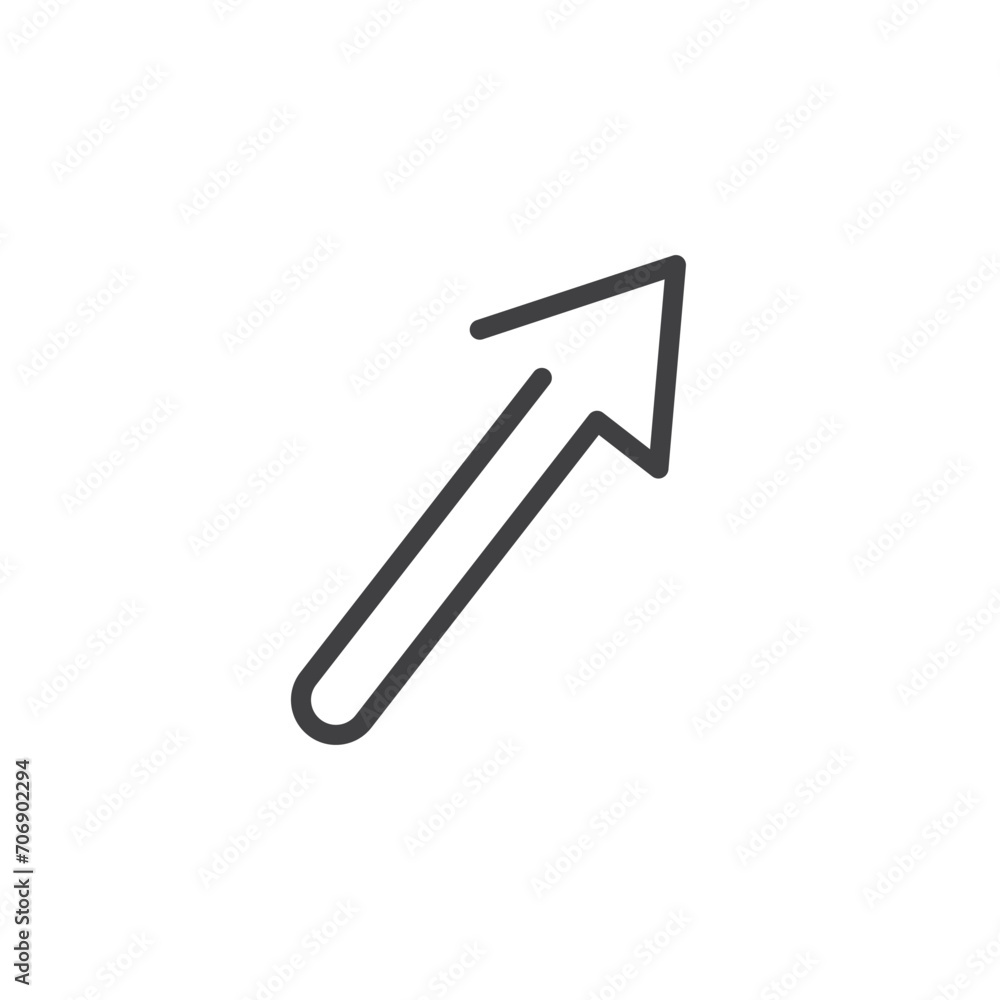 arrow line stroke icon vector element design template arrow line stroke icon vector element design template
