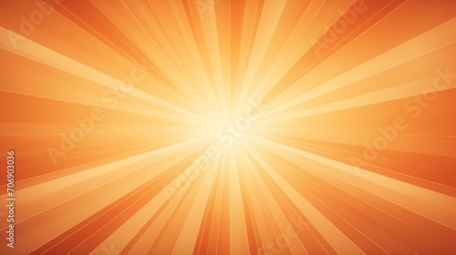Orange Sunburst Background. Illustration. EPS10. Gradient Mesh. Generative AI