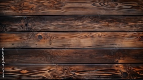 Wooden background with knots and nail holes. Old wooden texture. Generative AI