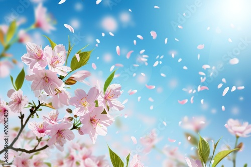 spring poster template with large copy space for text