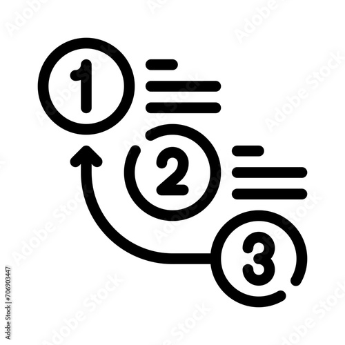 prioritize line icon