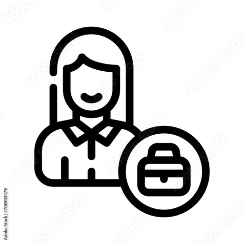 product owner line icon
