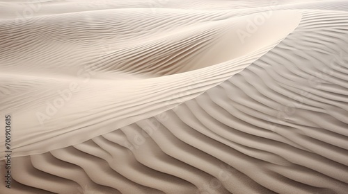 Sand dunes in desert. 3d rendering. Computer digital drawing. Generative AI © Alex