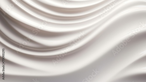 Abstract background of white silk or satin. 3d rendering, 3d illustration. Generative AI