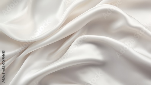 Smooth elegant white silk can use as wedding background. In Sepia toned. Retro style Generative AI
