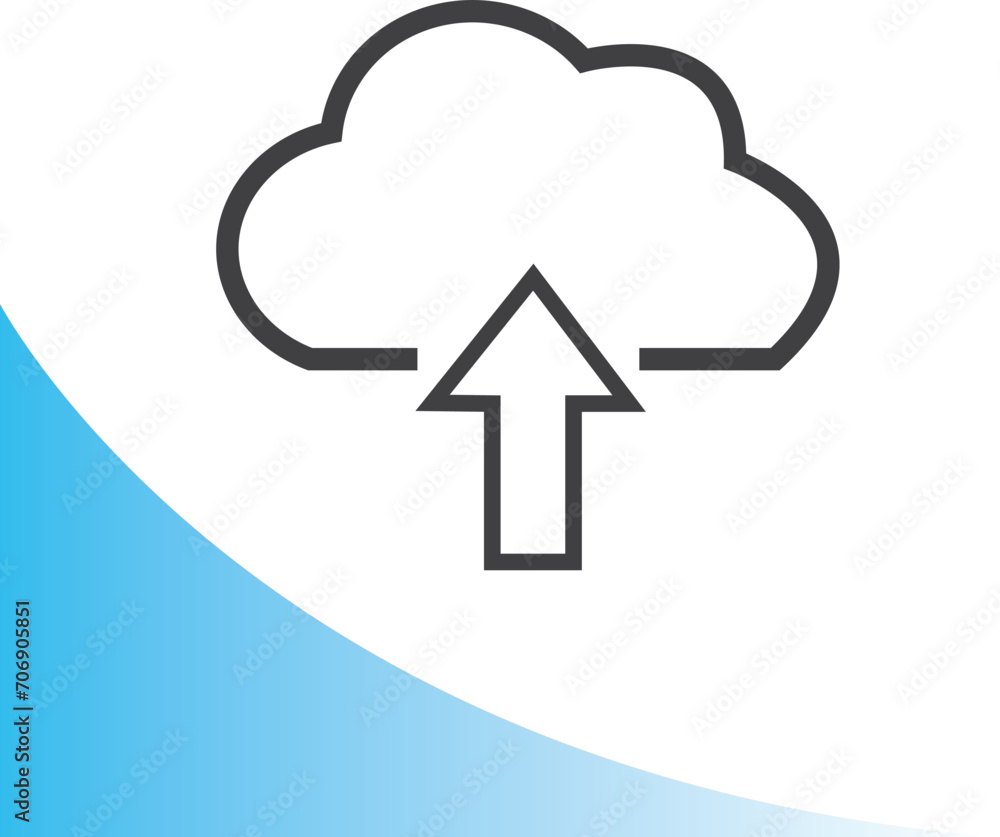 Internet upload icon. cloud icon Internet upload icon. cloud icon