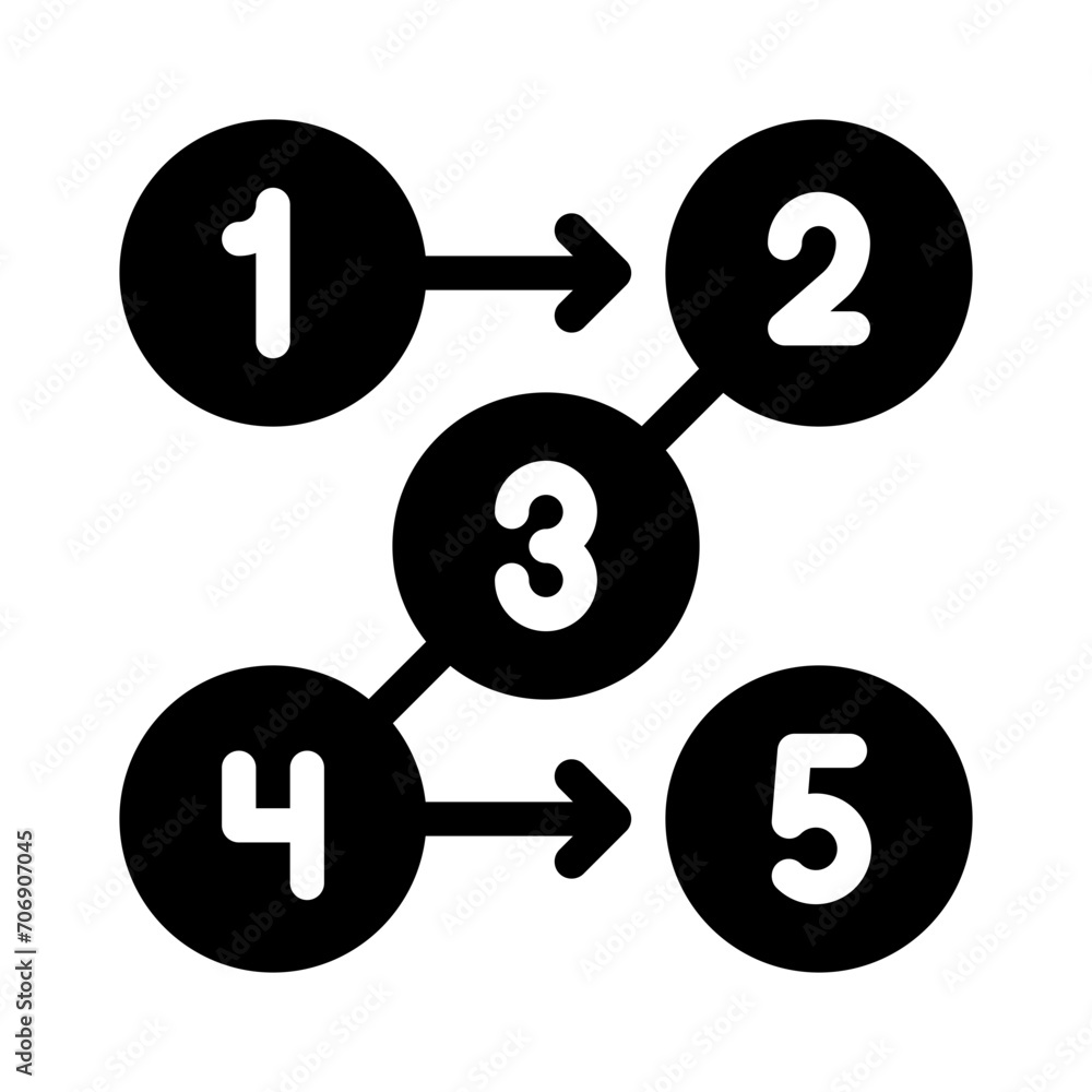 sequence glyph icon sequence glyph icon