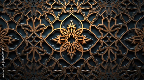 3D illustration of abstract fractal for creative design looks like snowflake