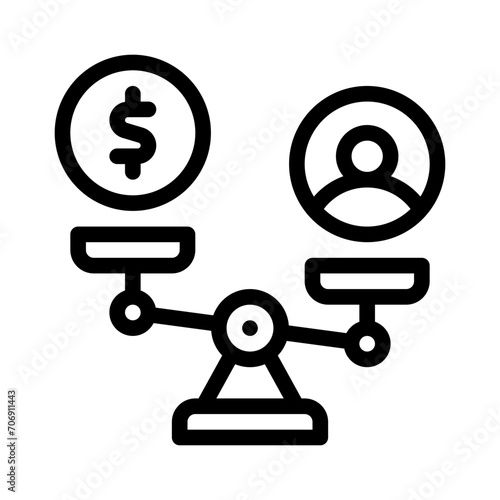 cost line icon