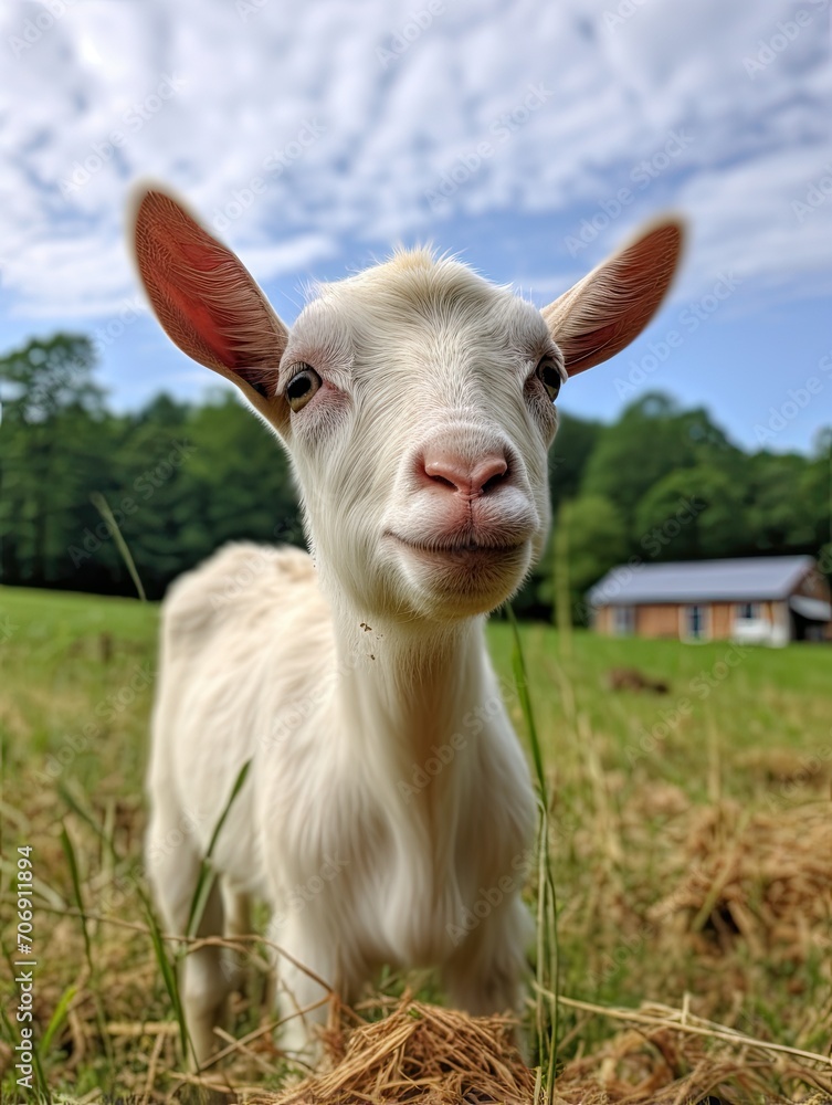 Breathtaking Views of Rare Beltsville Small White Farm Animals in Nature Breathtaking Views of Rare Beltsville Small White Farm Animals in Nature