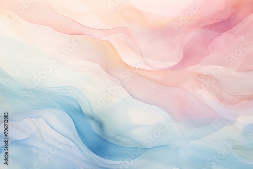 Abstract watercolor paint background illustration - Soft pastel color