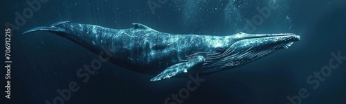 Blue whale. Banner © kramynina