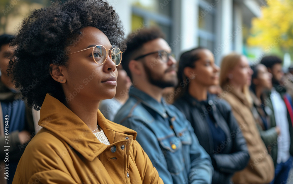Interracial group of people Interracial group of people
