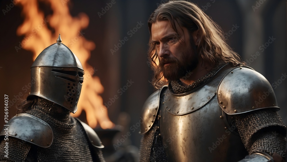portrait of a medieval knight portrait of a medieval knight