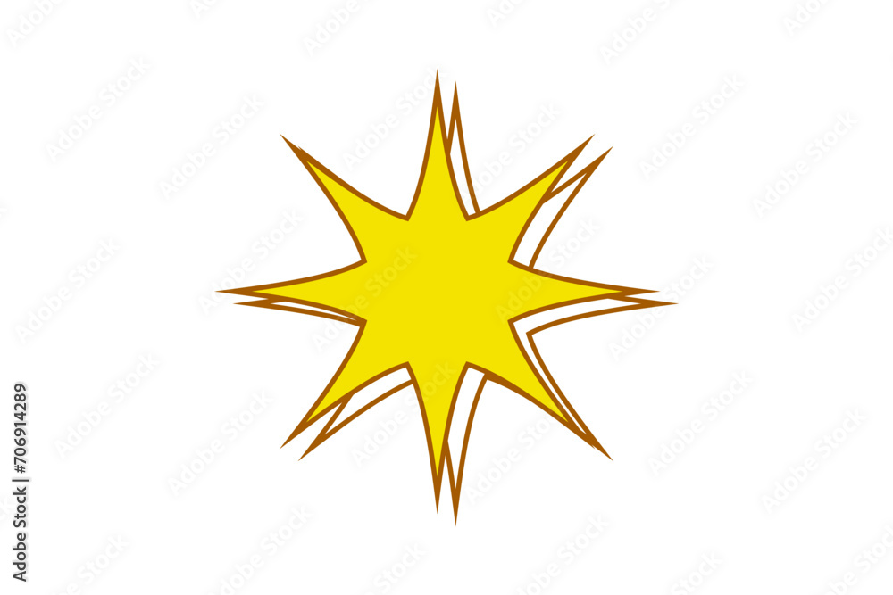 Star Basic Graphic Sticker Design Star Basic Graphic Sticker Design