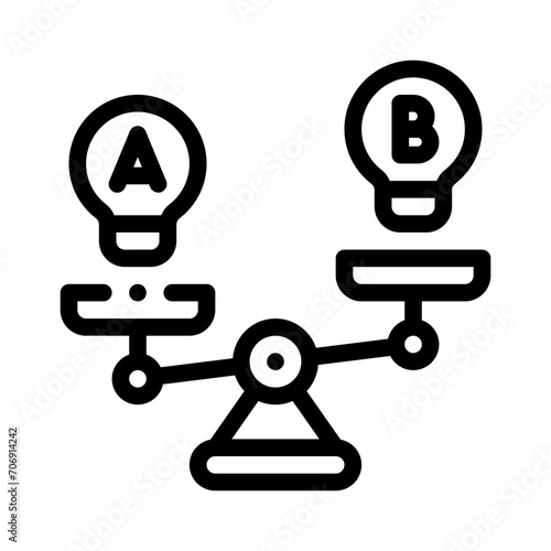 comparison line icon