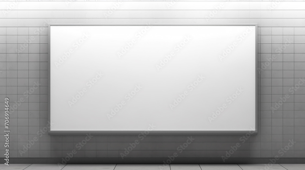 Blank billboard mock up in a public area like subway station, underground. Urban light box inside advertisement metro airport . Blank billboard mock up in a public area like subway station, underground. Urban light box inside advertisement metro airport .