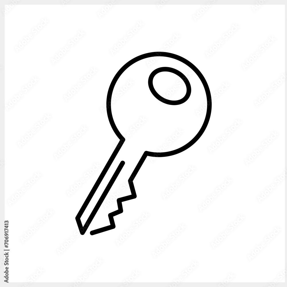 Doodle key icon isolated. Hand drawn art line. Sketch vector stock illustration. EPS 10 Doodle key icon isolated. Hand drawn art line. Sketch vector stock illustration. EPS 10