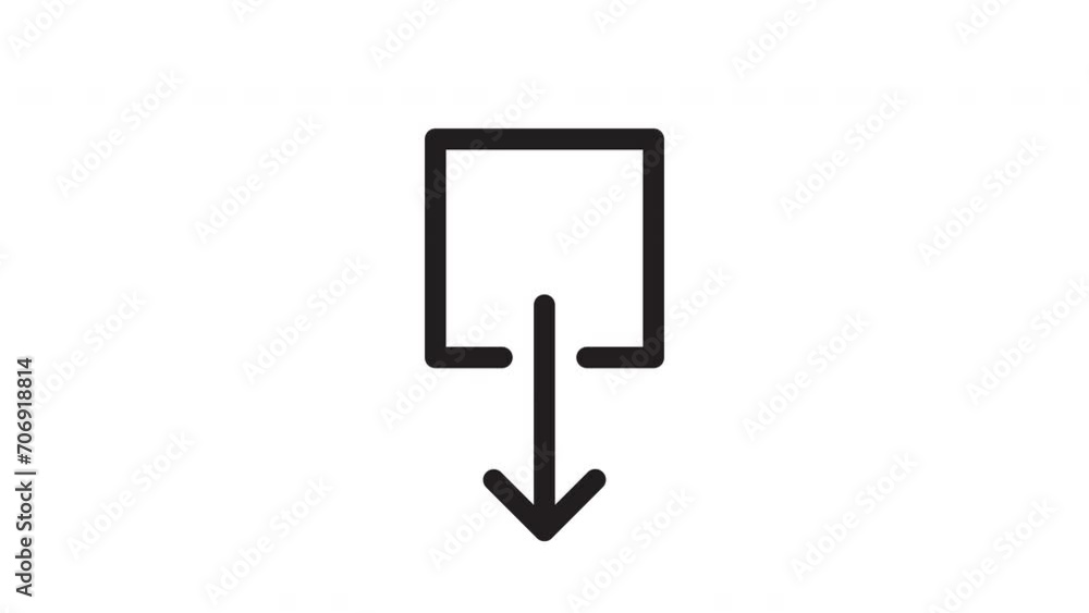 Download icon animation. on a white background. 4K Video Download icon animation. on a white background. 4K Video