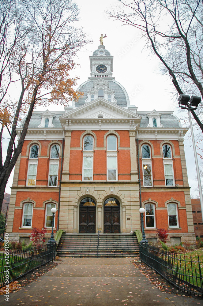 The old Warren County Courthouse in Warren, PA