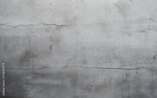 A gray wall with cracks and paint on it. Generative AI.