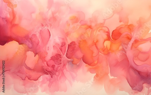 Abstract spots of peach background.