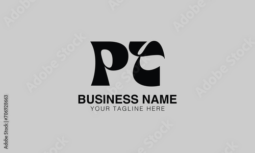 PT p pt initial logo | initial based abstract modern minimal creative logo, vector template image. luxury logotype logo, real estate homie logo. typography logo. initials logo
