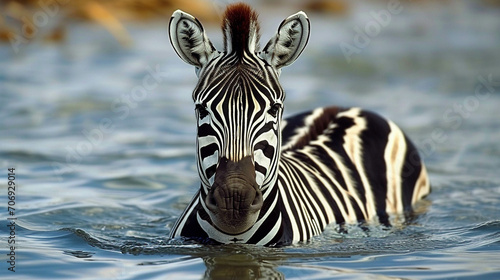 zebra water