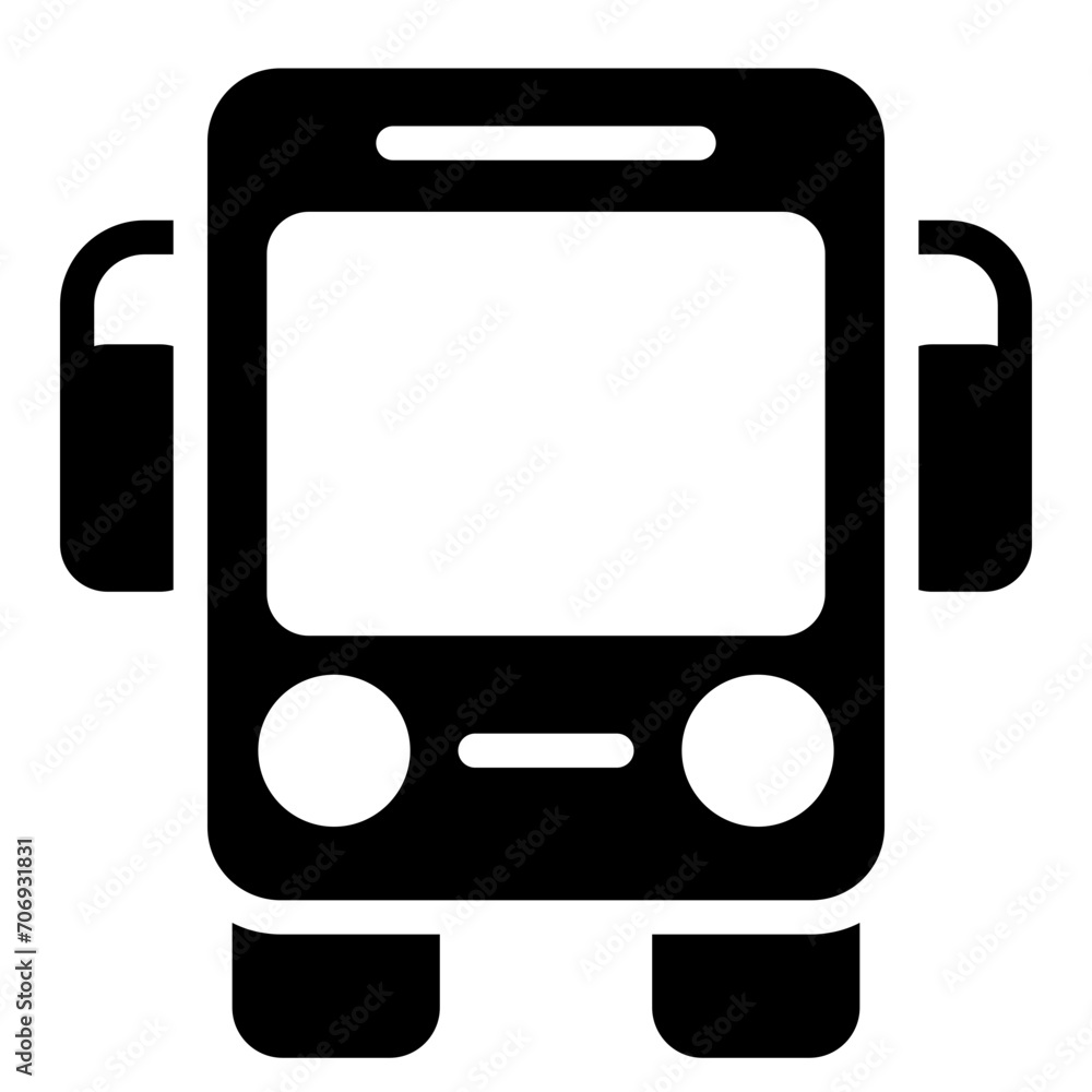 bus front icon bus front icon