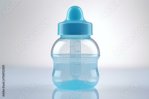 Isolated baby bottle. Generative AI