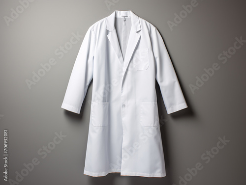a white lab coat on a wall