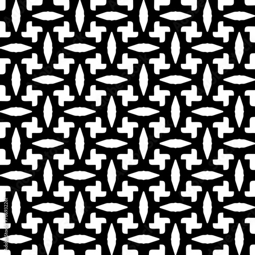 Monochrome pattern  Abstract texture for fabric print  card  table cloth  furniture  banner  cover  invitation  decoration  wrapping.seamless repeating pattern.Black and white color.